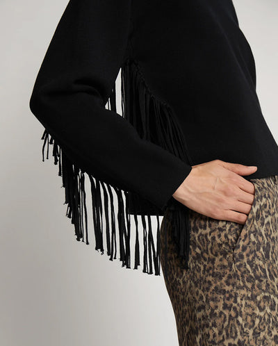 Tagillu Fringed Knit BLACK