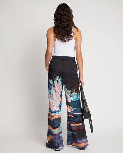 Eileen Graphic Print Trouser Black Multi