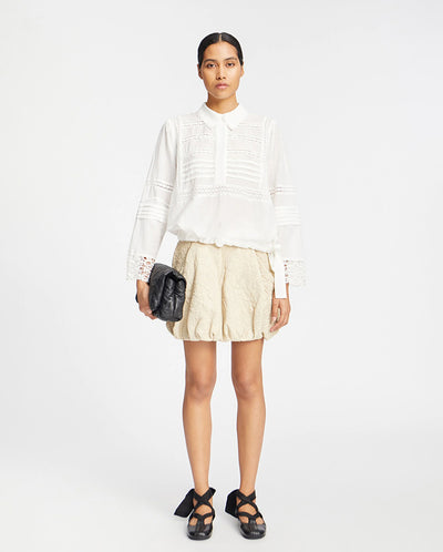 Ferdie Lace Shirt WHITE