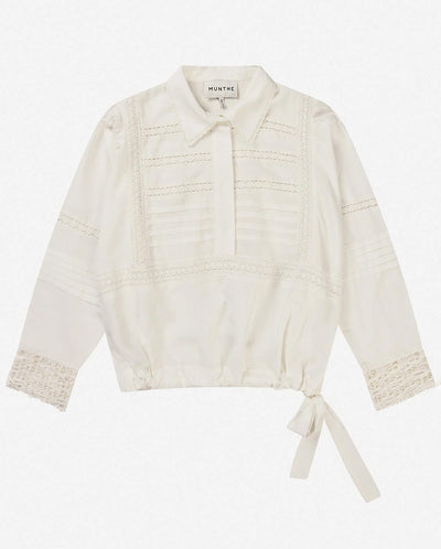 Ferdie Lace Shirt WHITE