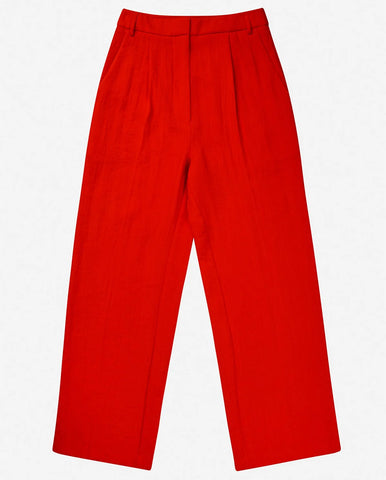 Hotel Wide Leg Pants Cabernet