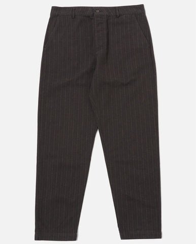 Assembly Suit Trouser Navy Brushed Stripe