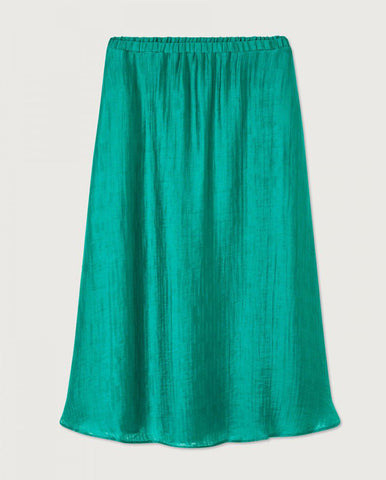 A line Cord Zip Dress Emerald