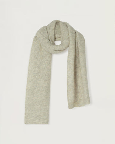 Striped Soft Wool Scarf Phantom