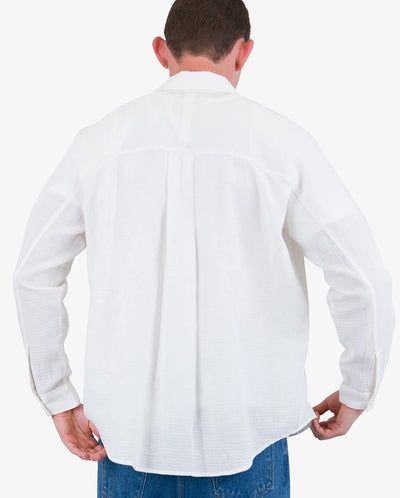 Raglan Shirt White Dropstitch Waffle