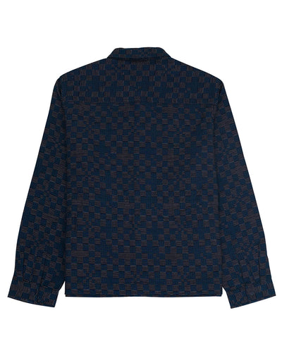 Checkerboard Assembly Jacket Indigo Checkerboard