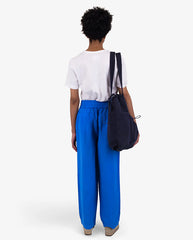 Drawcord Baggy Pants Washed Cobalt