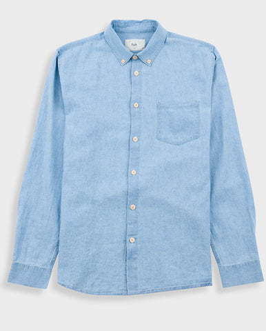 Branco Button Down Linen BLUE