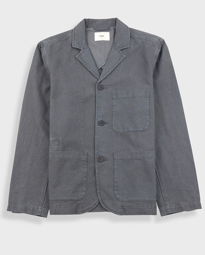 Wide fit Blazer Charcoal Hemp Canvas