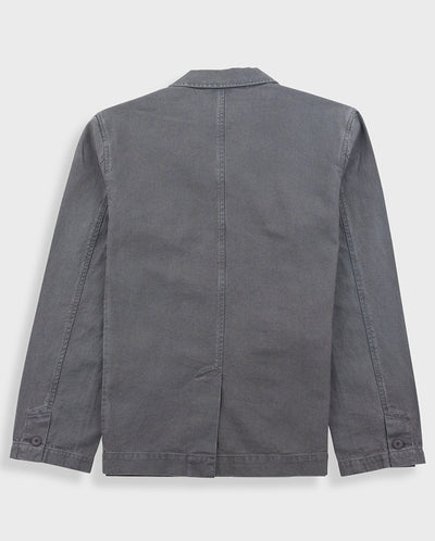 Wide fit Blazer Charcoal Hemp Canvas