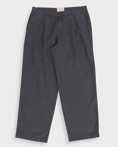 Wide fit Trouser Charcoal Hemp Canvas