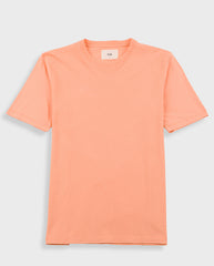 Contrast Sleeve Tee Faded Orange