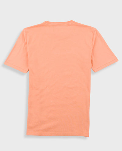 Contrast Sleeve Tee Faded Orange