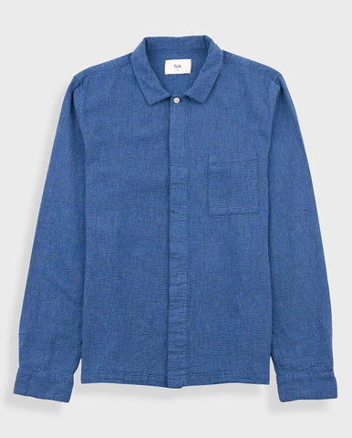 Branco Button Down Linen BLUE