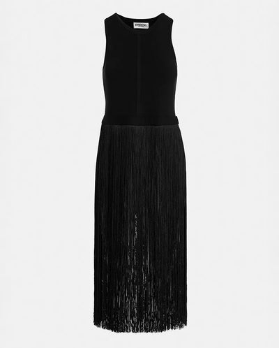 Gabbers Long Fringe top BLACK