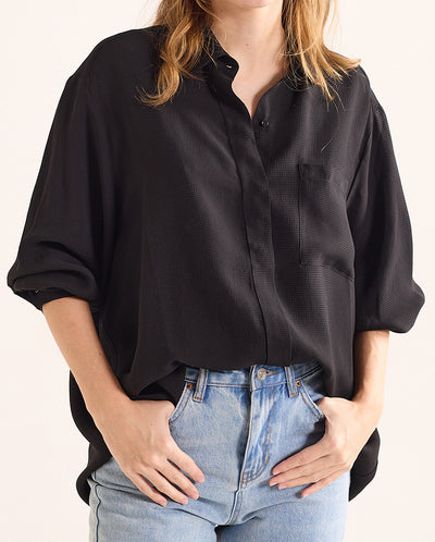 Grace Textured Blouse Black Texture