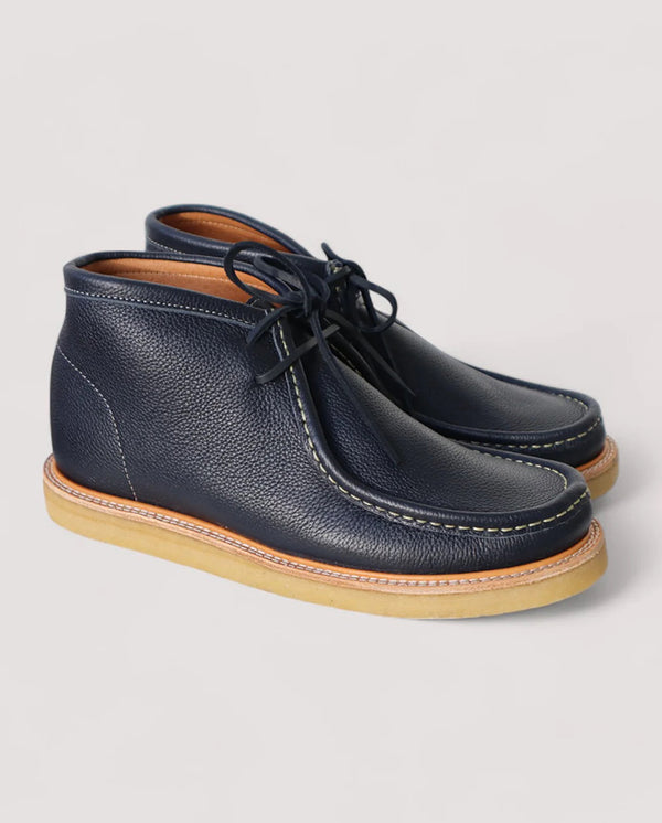 Wally Boot Leather Dark Navy