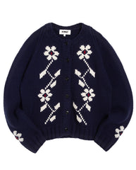 Atomic Flower Cardigan NAVY