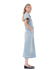 Tint Denim Midi Dress Tint Wash