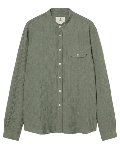 Zip Shirt Green Plaid