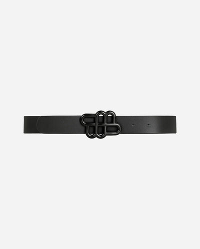 Matter black buckle belt BLACK