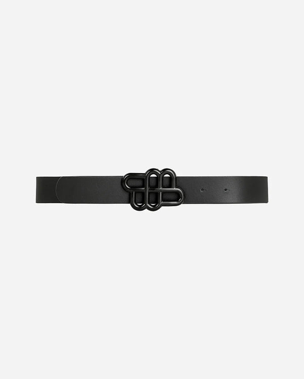 Matter black buckle belt BLACK