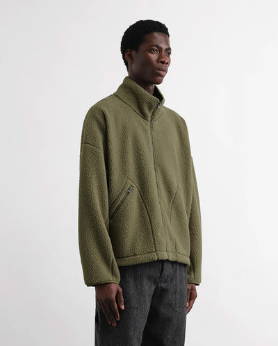 Aaron Zip Fleece OLIVE