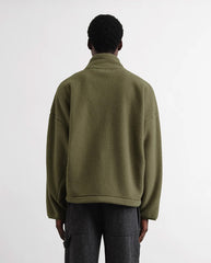 Aaron Zip Fleece OLIVE