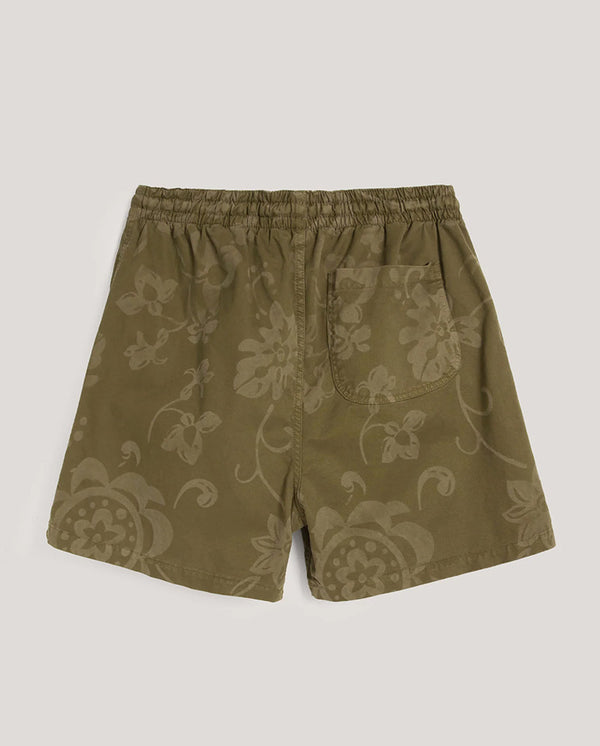 Shorty Short KHAKI Olive Floral