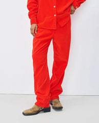 Padow Cord trouser Strawberry