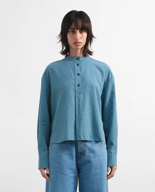 Ovelia shirt Blue/Green