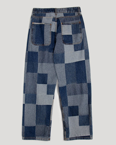 Patchwork Silver Jean INDIGO