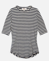 Charlotte T shirt Navy/White