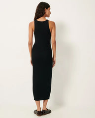 Lorina Ribbed Dress BLACK