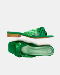 Momo Knot sandal Green Metallic