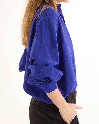 Soline Solid Blouse BLUE