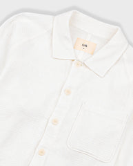 Raglan Shirt White Dropstitch Waffle