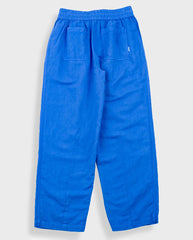 Drawcord Baggy Pants Washed Cobalt