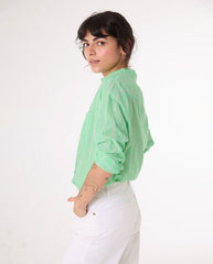 Manon Stripe Shirt GREEN