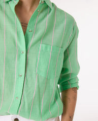 Manon Stripe Shirt GREEN