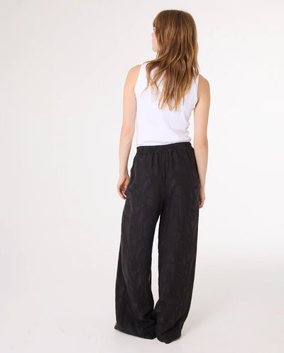 Lola Flocked trouser BLACK