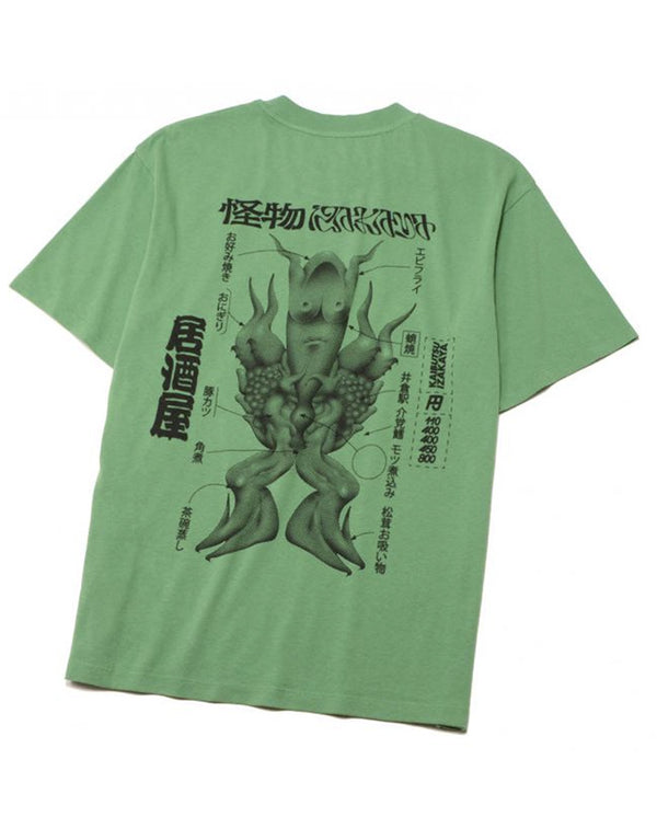 Kaibutsu Izakaya Tee Mint Green Garment Washed