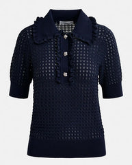 Hemirates Knitted Polo Dark Sapphire