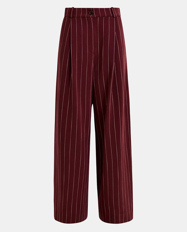 Hotel Wide Leg Pants Cabernet