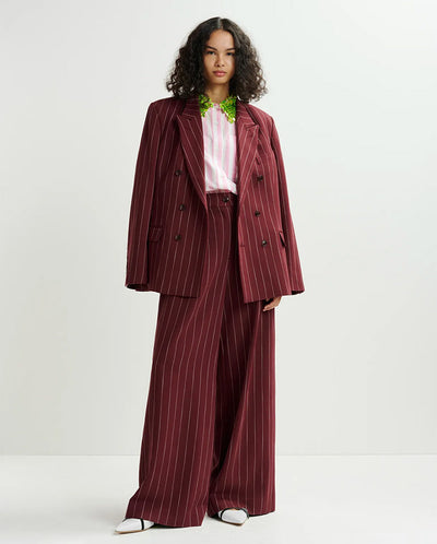 Hotel Wide Leg Pants Cabernet