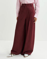 Hotel Wide Leg Pants Cabernet