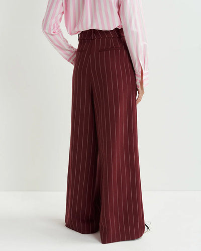 Hotel Wide Leg Pants Cabernet