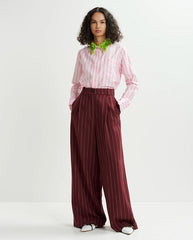 Hotel Wide Leg Pants Cabernet