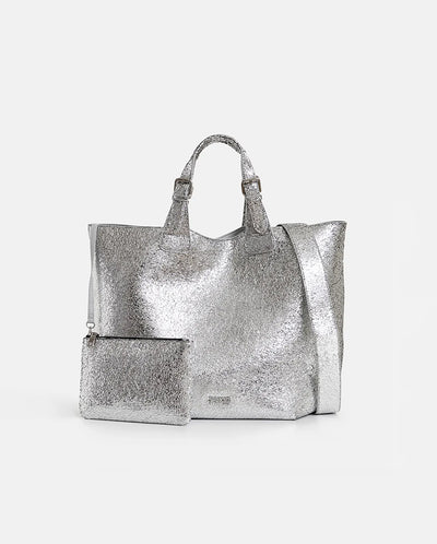 Hurry Faux Leather bag SILVER