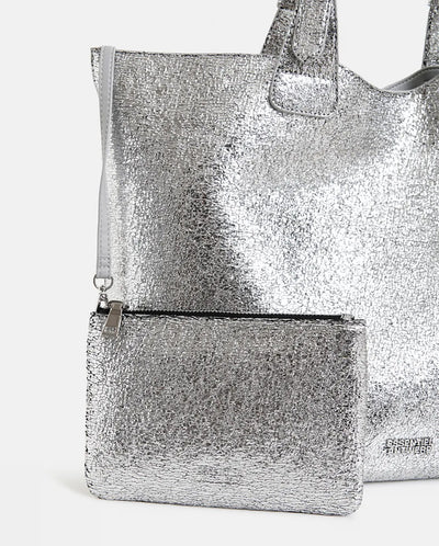 Hurry Faux Leather bag SILVER